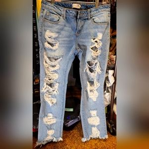 Cello Distressed Mom Jean / Boyfriend Fit